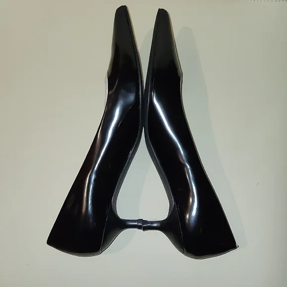 Coach UniPump Black Jet Mirror Kitten Heel Pump - Size 8.5 (Box D) - Picture 6 of 15